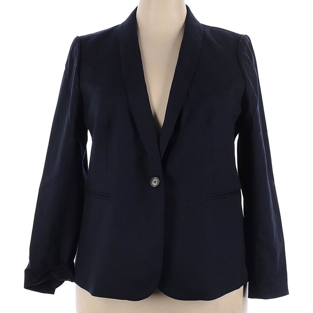 J.Crew Wool Blazer Navy